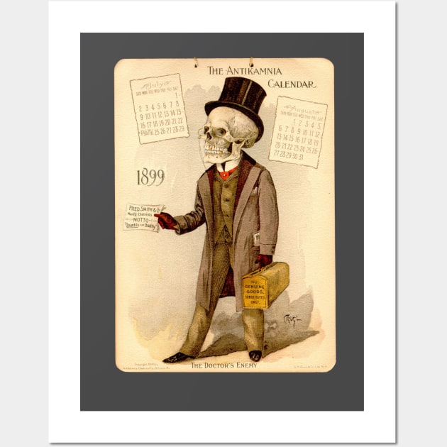 Vintage Skeleton Doctor Wall Art by pocketlama